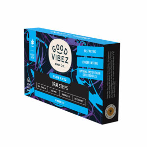 Good Vibez And Co Delta-8 + THC-P 25mg sublinguals for the ultimate in bio-availability and longer-lasting effects. Blue Razz is formulated with Hybrid strain effects.