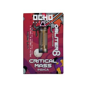 Ocho Extracts Obliter8 Live Resin 2g Vape Cartridge with Critical Mass strain profile