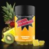 Delta Munchies delta 8 1000mg gummies in tropical punch flavor with 25mg per gummy