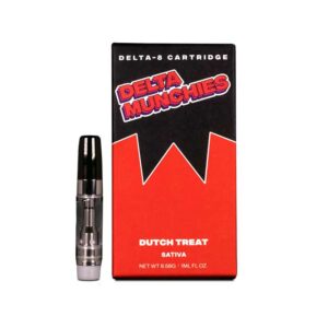Delta Munchies 1g Delta 8 Vape Cartridge with Dutch Treat strain profile