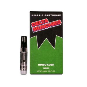 Delta Munchies 1g Delta 8 Vape Cartridge with Hindu Kush strain profile