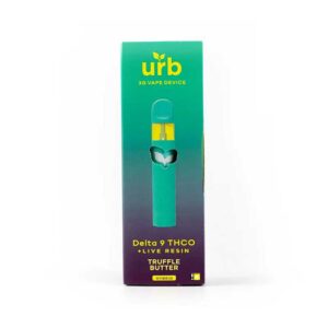 Urb Delta 9 THCO + Delta 8 Live Resin disposable with Truffle Butter (Hybrid) terpenes in 3g size