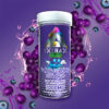 Delta Extrax Adios Blend 7000mg gummies with THCA + Delta-9P + Delta-8 THC Live Resin in 350mg servings with Purple Berry Splash flavor