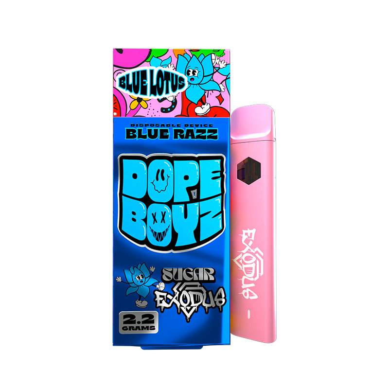Sugar Exodus Dope Boyz Blue Lotus Blue Razz 2.2g disposable