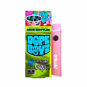 Sugar Exodus Dope Boyz Blue Lotus Sour Zkittles 2.2g disposable