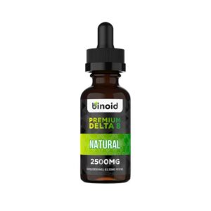 Binoid Delta 8 THC tincture in natural flavor in 2500mg strength