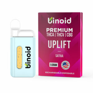 Binoid THCa THCV CBG Uplift Live Resin disposable in 5g size