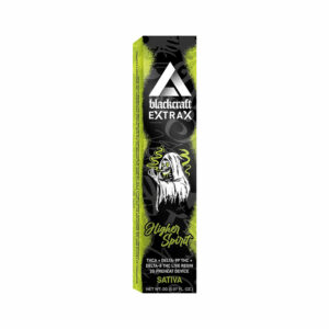 Blackcraft Extrax THCA + Delta-9P Live Resin Disposable vape with Higher Spirit strain profile in 2g size