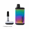 Cartrisan Veil Bar Auto-Draw vape cartridge vaporizer in Rainbow color showing cartridge.