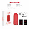 Hamilton Devices CLOAK V2 battery 510 thread vape pen battery Oil Cartridge THC CBD Oil Cartridges Vape Pen Battery CLOAK 510 thread box battery offers ultimate protection and discretion for your oil cartridges showing package contents