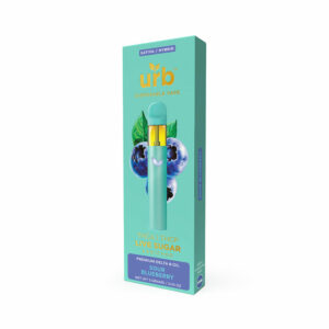 Urb liquid badder Delta 8 + THCa + THC-P + Live Sugar Disposable vape with Sour Blueberry terpenes in 3g size