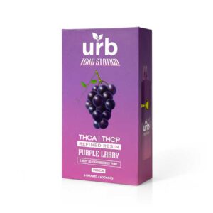 Urb x Toke Station THCA+THCP Live Resin HTE Purple Larry disposable in 6g size