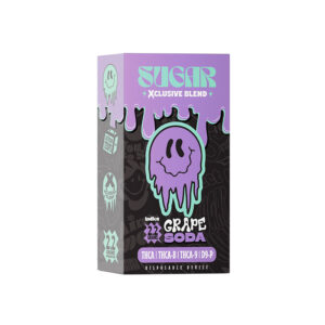 Sugar Xclusive blend THCA Grape Soda 2.2g disposable Indica strain with Live Resin
