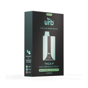 Urb Smart Device THCA+THCP Live Resin HTE Watermelon Mojito disposable in 6g size