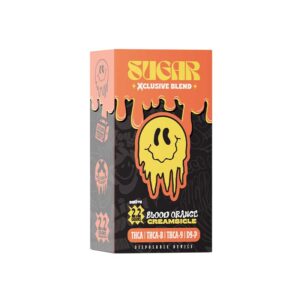 Sugar Xclusive blend THCA Blood Orange Creamsicle 2.2g disposable Sativa strain with Live Resin