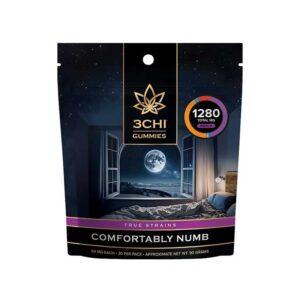 3Chi True Strains comfortably numb gummies in 1280mg 20-pack