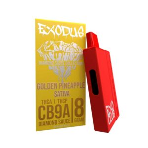 Exodus Diamond Sauce Collection CB9A + THCA + THCP 8g disposable with Golden Pineapple terpenes