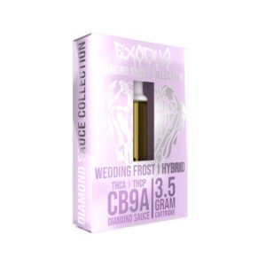Exodus Diamond Sauce Collection CB9A + THCA + THCP 3.5g vape cartridge with Wedding Frost terpenes