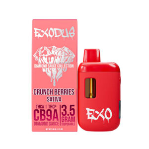 Exodus Diamond Sauce Collection CB9A + THCA + THCP 3.5g disposable with Crunch Berries terpenes