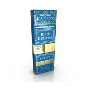 Karats Deuces THCA + THCP + THCB + Delta-8 THC Live Resin disposable in 3.5g size with Blue Dreamz terpenes