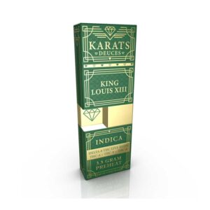 Karats Deuces THCA + THCP + THCB + Delta-8 THC Live Resin disposable in 3.5g size with King Louis XIII terpenes