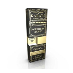 Karats Deuces THCA + THCP + THCB + Delta-8 THC Live Resin disposable in 3.5g size with Northern Lights terpenes