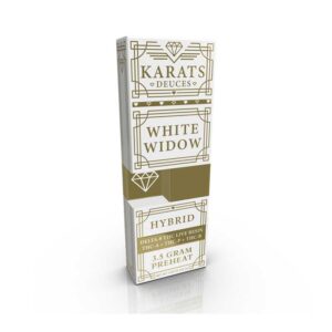 Karats Deuces THCA + THCP + THCB + Delta-8 THC Live Resin disposable in 3.5g size with White Widow terpenes