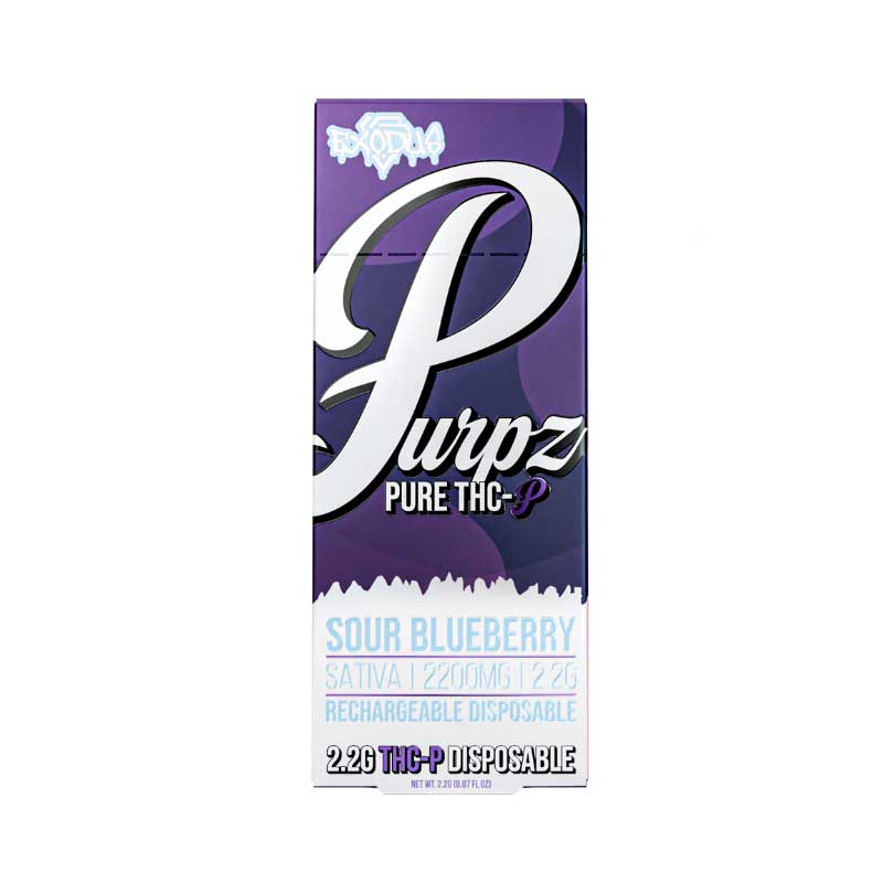 Exodus Purpz THCP Disposable | Sour Blueberry - 2.2g - Lord Vaper Pens
