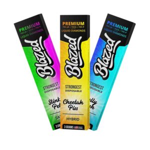 Binoid Blazed THCA + THCP + THCjd liquid diamonds disposable pen in 3g size